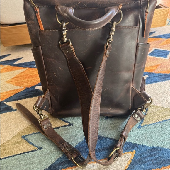 Love 41 Brown Leather Backpack